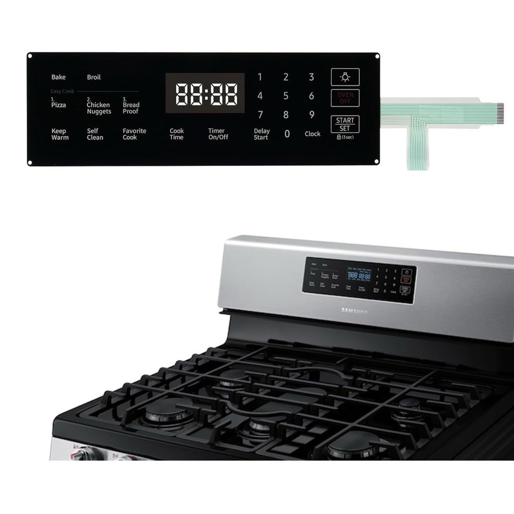 DG34-00025C Gas Range Touch Control Panel Membrane Switch Samsung NX58R4311SS